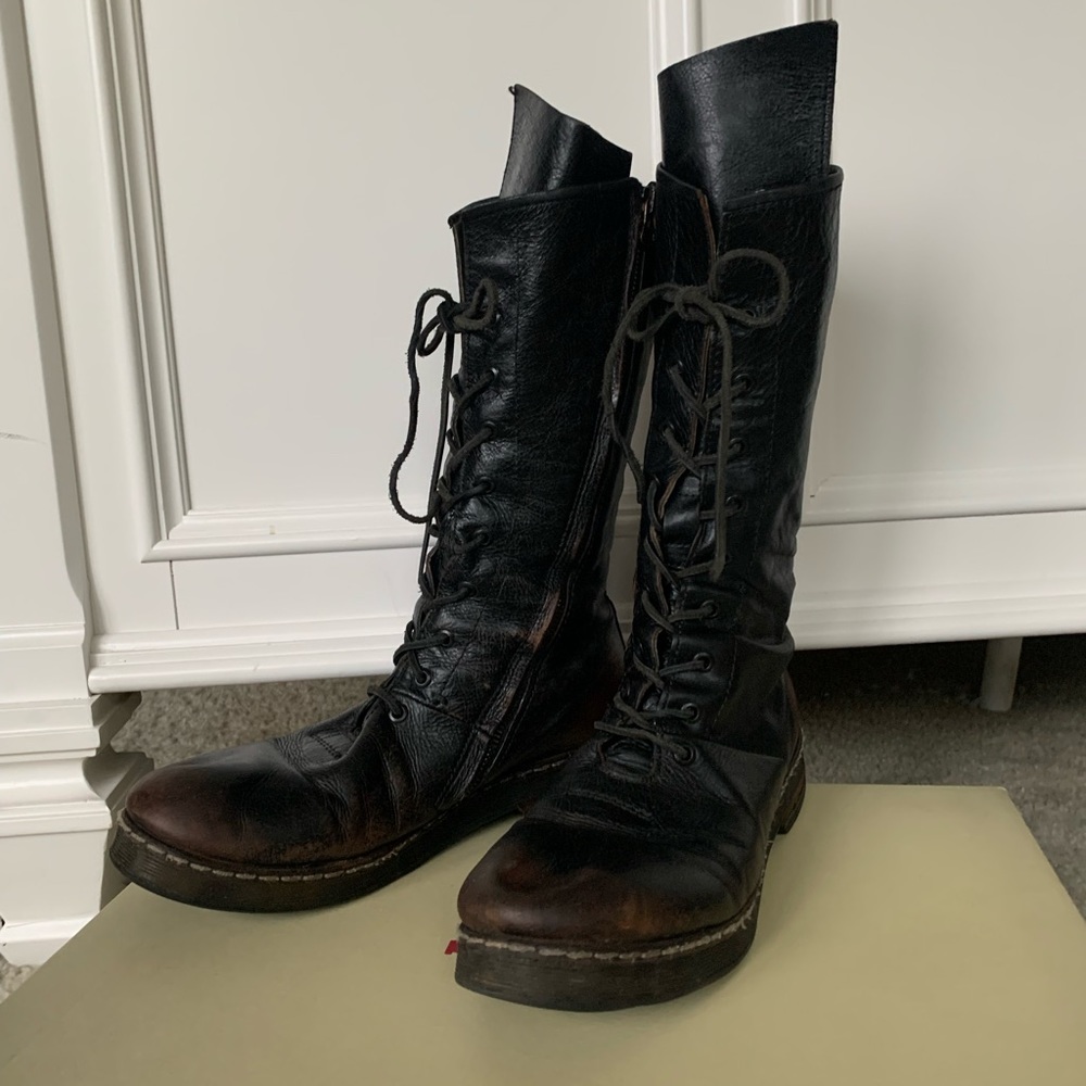A.S. 98 Calf High Combat Boots